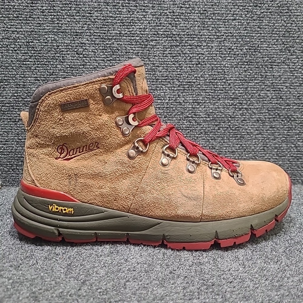 Danner Mountain 600 4.5" 62245 Hiking Boots Women 7.5 M Outdoor Vibram Brown/Red - Picture 7 of 13